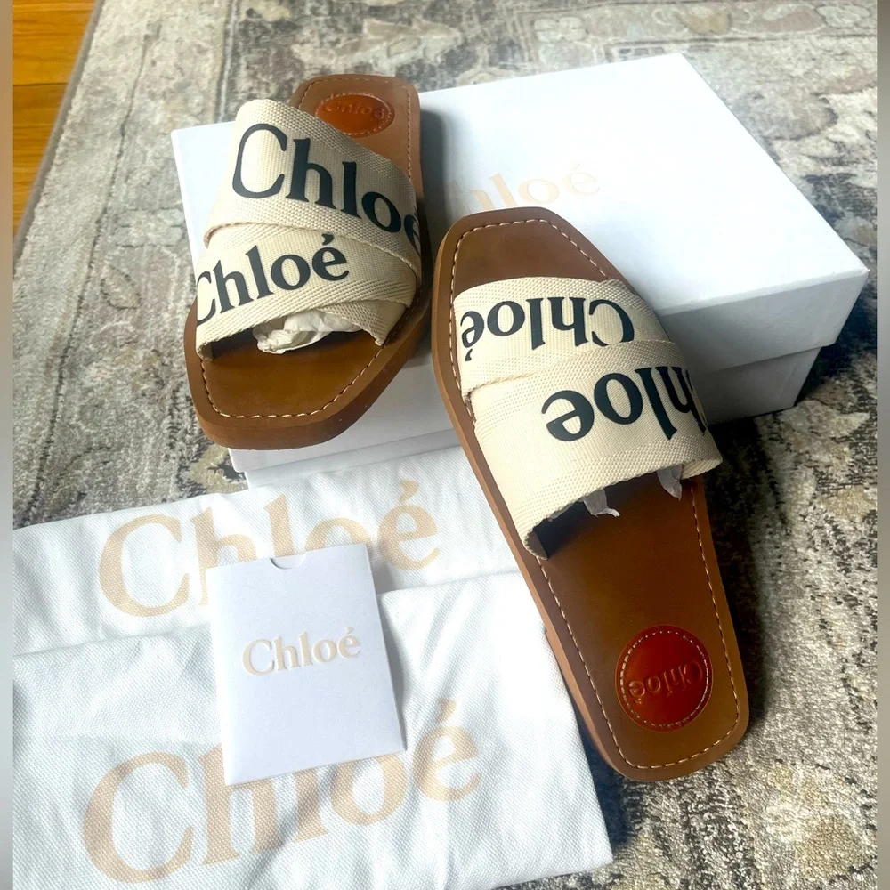 Chloe Woody Slides (size 36) - Picture 1 of 5